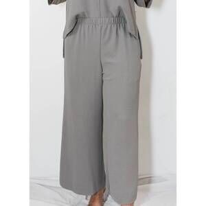 NEW SYDNEY PROJECT airflow pull-on wide leg pants in grey